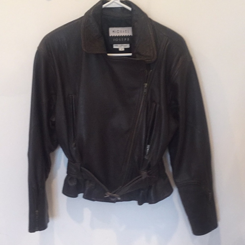 Soft leather bomber jacket